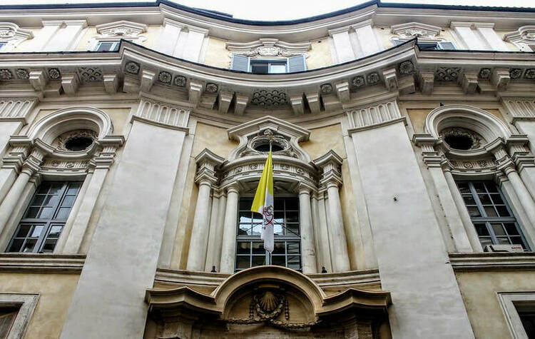 Side Facade of Palazzo di Propaganda Fide